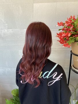 サロン Salon アイ アート アフターカラー ワインレッド