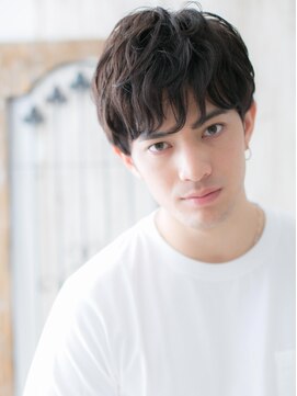 モッズヘア メン 新所沢店(mod's hair men) ラフなくせ風ラウンドゆるふわマッシュパーマa新所沢