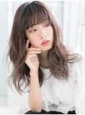 抜け感小顔くせ毛風ニュアンスバレイヤージュc5上尾20代30代40代