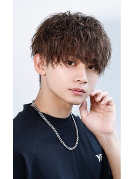 リップス 原宿(LIPPS) 緩ツイスパ×ラウンドマッシュ!2ブロックかりあげ