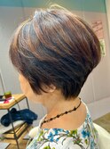 美頭シルエット ショート
