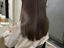 【 自然体ストレート 】低ダメージ薬剤で自然なストレートへ