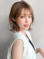 艶感美髪ミニウルフ前髪薄めバングくせ毛風カール#517f0615