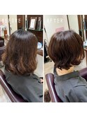 ラベンダーアッシュ×ショート