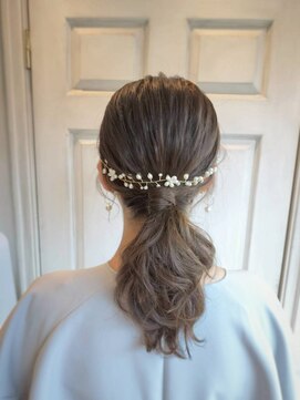 アロマ ヘアー ルーム 新宿3号店(AROMA hair room) アレンジポニーテール/編み下ろし/お呼ばれヘア