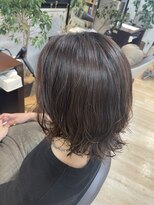 ライフメイクシベル 東林間(Life make siblles)&nbsp;ボブのゆるふわパーマ