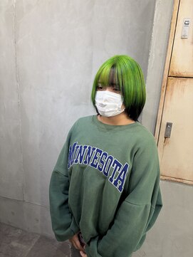 モノ アンド イニ(Mono & inni) 【大地】アンブレラカラーネオングリーン