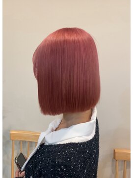 サク(Sac.) ボブ　× ブリーチパールピンク