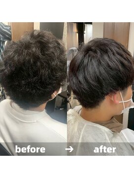 エノア 青山(ENORE) メンズ縮毛矯正/曲がる縮毛矯正/メンズ髪質改善/メンズカット