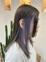 トリコ アヴェダ ららテラス北綾瀬(tricot AVEDA) ロング/インナーカラー/ラベンダーグレー