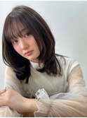 小顔くびれミディ×シースルーバング