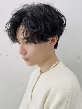 フィフスパーク(fifth PARK) 渋谷波巻きスパイラルパーマシャドウパーマメンズセンターパート