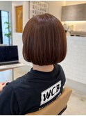 ラテカラーまろやかブラウン＊ストレートミニボブ