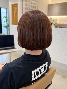 オートル 綱島店(AUTRE by FUGA hair) ラテカラーまろやかブラウン*ストレートミニボブ