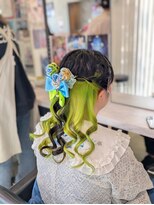 トーキョー オタクヘアー(TOKYO OTAKU HAIR) にじさんじ 伊波ライ/推しカラー/ライムグリーン/ヘアメ/