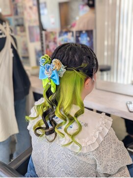 トーキョー オタクヘアー(TOKYO OTAKU HAIR) にじさんじ 伊波ライ/推しカラー/ライムグリーン/ヘアメ/