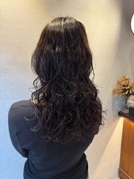 ニコ(NICO) 暗めカラー ロングウルフパーマ
