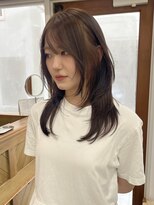 シラフ(SHIRAF)&nbsp;マロンブラウン×ハッシュカット！