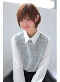 ナチュラルガーリー[大人気★愛されヘアー]小顔ショート