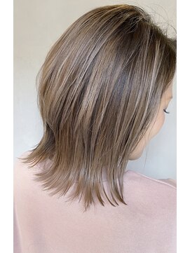 エイト 上野店(EIGHT ueno) 【EIGHT上野】寺井_ショートバレイヤージュ×ミルクティー