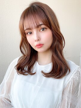 アフロート ディル(AFLOAT D'L) ヨシンモリ/シースルーバング/韓国ヘア/透明感カラー/セミロング