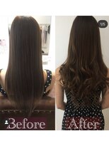 アンス 大阪梅田(ANs.)&nbsp;エクステ、オリーブグレージュハイライトカラー