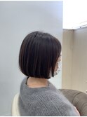 大人可愛い丸みボブ×ベージュブラウン20代30代