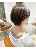 大人ナチュラル丸みショート♪