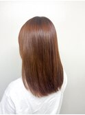 ブリーチなしオレンジブラウン