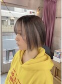 アンブレラカラー×ホワイトグレージュ（インナーカラー）