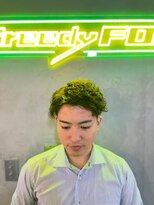 グリーディーフォックス 三軒茶屋(GreedyFOX)&nbsp;波巻き/マッシュパーマ/ウルフ/ハイライト<理容室>三軒茶屋