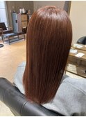 ブリーチなし!!オレンジベージュカラー♪