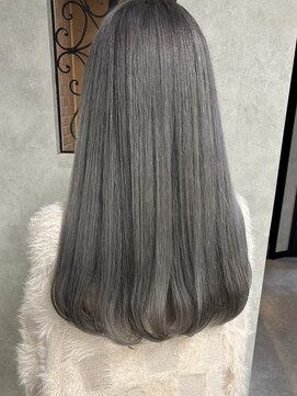 ルノン シェリー(LUNON cheliy) ペールシルバーカラー/ハイトーン/ケアブリーチ/韓国/ロング