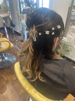 ネバーランド 平成店(NEVER LAND)&nbsp;ハーフアップスタイル