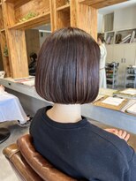 アドラーブル 駅南店(adorable)&nbsp;大人美人イメチェン大人丸みボブこなれヘアチェリーブラウン