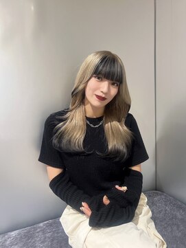 アルーシェ 新宿店(Alushe) ミルクティーベージュ×裾カラー