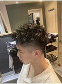 スパイキーショート×メッシュカラー