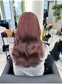☆ブリーチなしWカラーで可愛いピンクブラウンカラー
