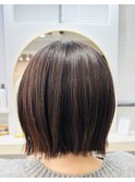 大人のぱっつんボブ♪