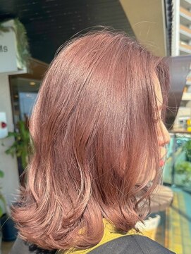 フィルム(FiLMs) ブリーチなしダブルカラー/ピンクベージュ/セミロング