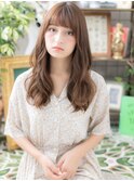 大人かわいいぱっつん前髪韓国風巻きロングc6川口20代30代40代