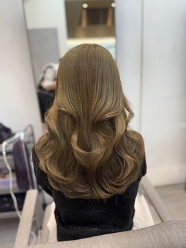 ラル 立川南口(lar) ハニーベージュ_くびれヘアアプリコットオレンジ