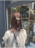 簡単ハーフアップ
