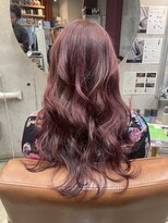 コージー(Kozy)&nbsp;ワインレッド/赤髪/ハイライトカラー/暖色カラー/ローレイヤー