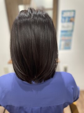 レアワンハナレ センター北美容院(lea/1 HANARE) 圧倒的艶髪 美髪矯正×レイヤーボブ