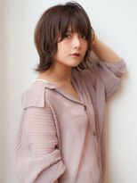 ヴィヴィ(VIVIE)&nbsp;ブリーチなし透明感暗めカラーグレージュ大人小顔ショートウルフ