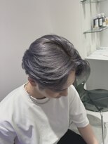 プライズ 成増店(prize)&nbsp;グレーカラーグレージュメンズダブルカラーブリーチ