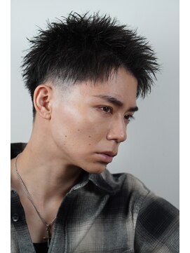 オーシャントーキョー ホワイト 原宿(OCEAN TOKYO WHITE) 黒髪スパイキービジネスショート