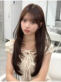 ロングレイヤー　ワンカール　流し前髪　『桔川 恒』
