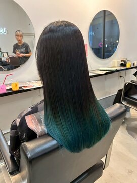 ラック 津田沼(LUCK) 裾カラーグリーンケアブリーチ